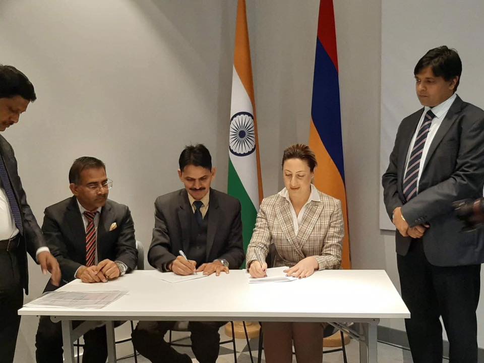 Հուշագրեր են ստորագրվել Հայաստանի և Հնդկաստանի միջև տեխնոլոգիական ոլորտում համագործակցության վերաբերյալ